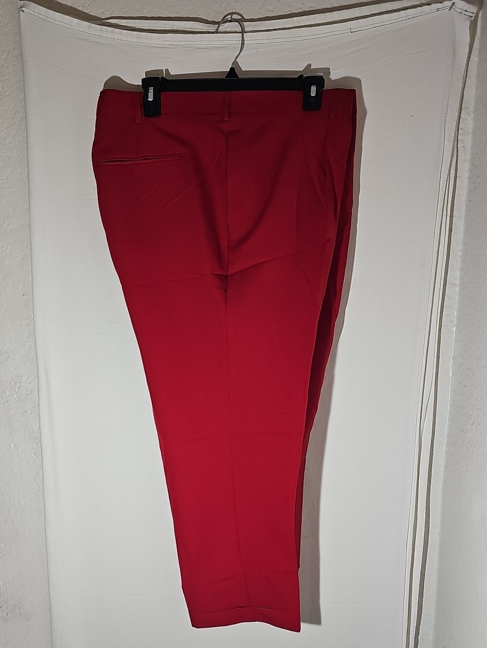 Men's Tailored Red Dress Trousers